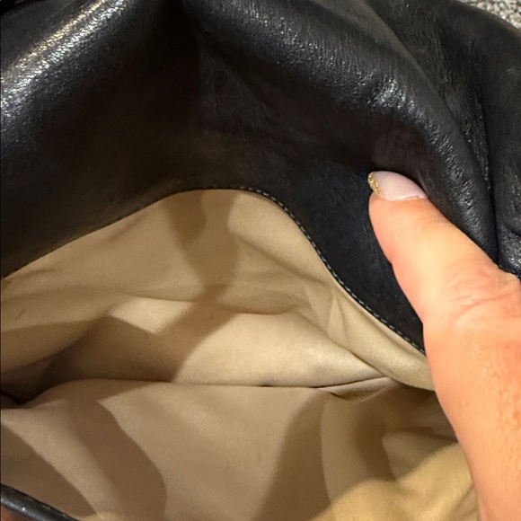 Coach Black and Tan Crossbody Bag saddle style bag leather handbag designer - Picture 9 of 9